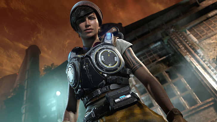 female game character, Kait Diaz, Gears of War 4, 4K