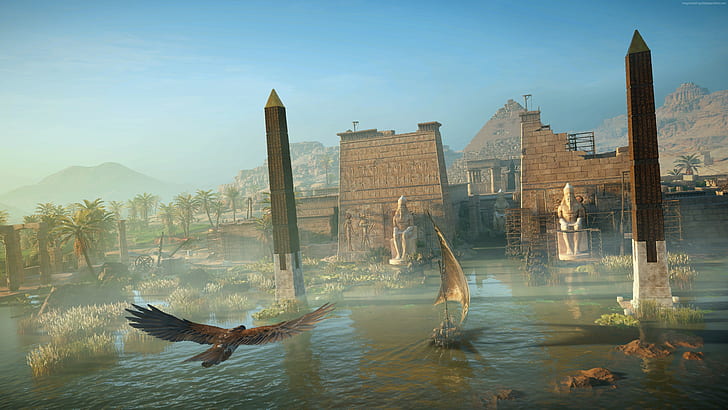 screenshot, Assassins Creed Origins, E3 2017, 4k, HD wallpaper