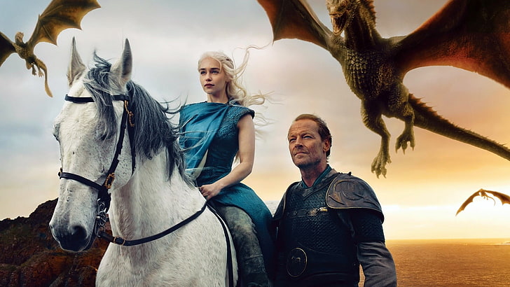 Game of Thrones wallpaper, Emilia Clarke, Daenerys Targaryen, HD wallpaper