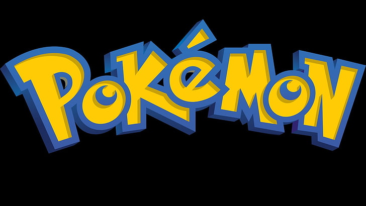 Pokemon logo, Pokémon, text, communication, western script, illuminated, HD wallpaper