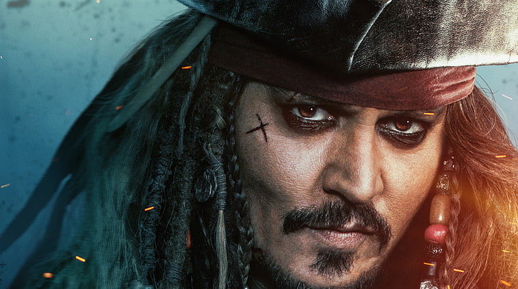 Pirates of the Caribbean Dead Men Tell No..., Johnny Depp as Captain Jack Sparrow, HD wallpaper