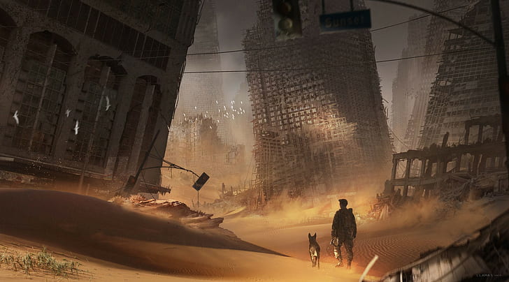 digital art, fantasy art, wasteland, apocalyptic, Fallout 4, HD wallpaper
