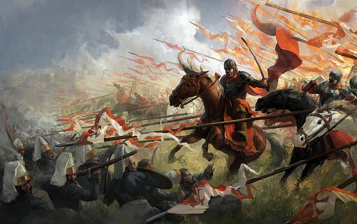 Winged Hussars, Lithuania, Poland, horse, Janissaries, Crimean Khanate, HD wallpaper