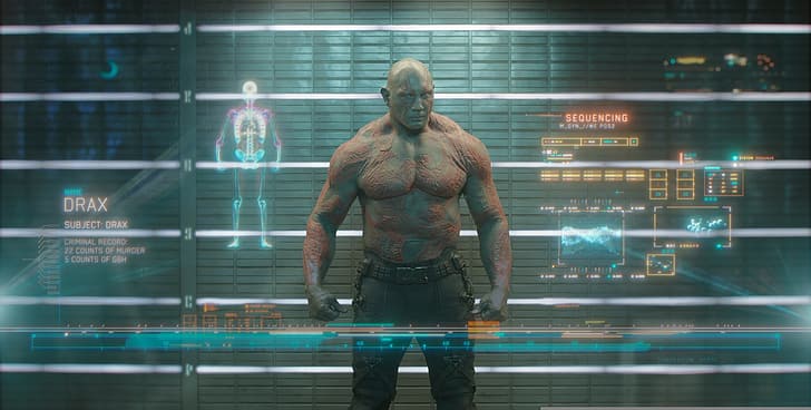 marvel, Dave Batista, Guardian of the galaxy, Drax the destroyer, HD wallpaper