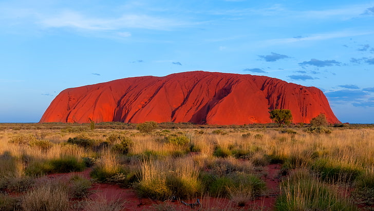 Uluru Also Known As Ayers Rock Great Red Sandstone Kata Tjuta National Park Australia Desktop Wallpapers Hd 4288×2412