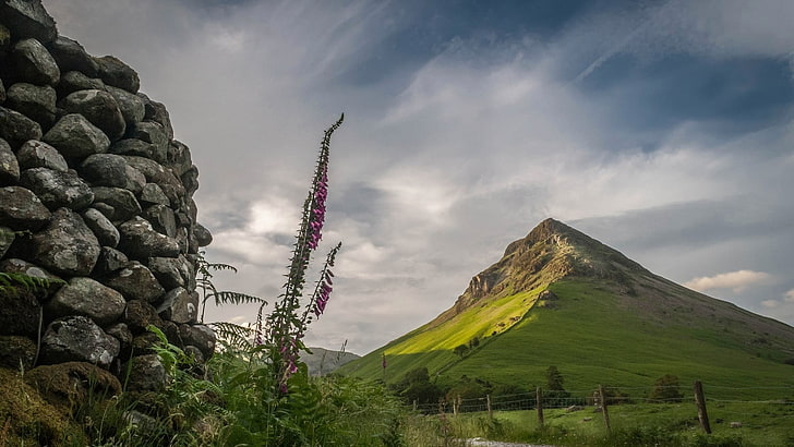 nature, landscape, mountains, Cumbria, England, UK, clouds, HD wallpaper