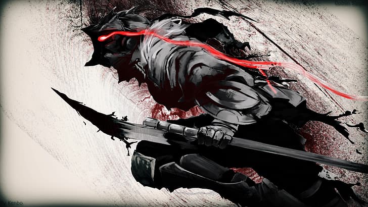 HD wallpaper: goblin, Goblin Slayer, manga, anime boys, spear, protagonist