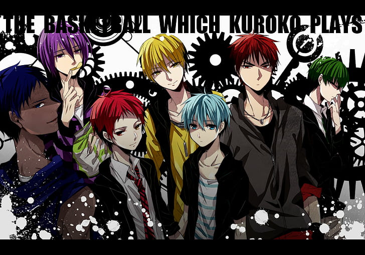 HD wallpaper: anime, basket, boys, characters, cool, group, kuroko, series  | Wallpaper Flare
