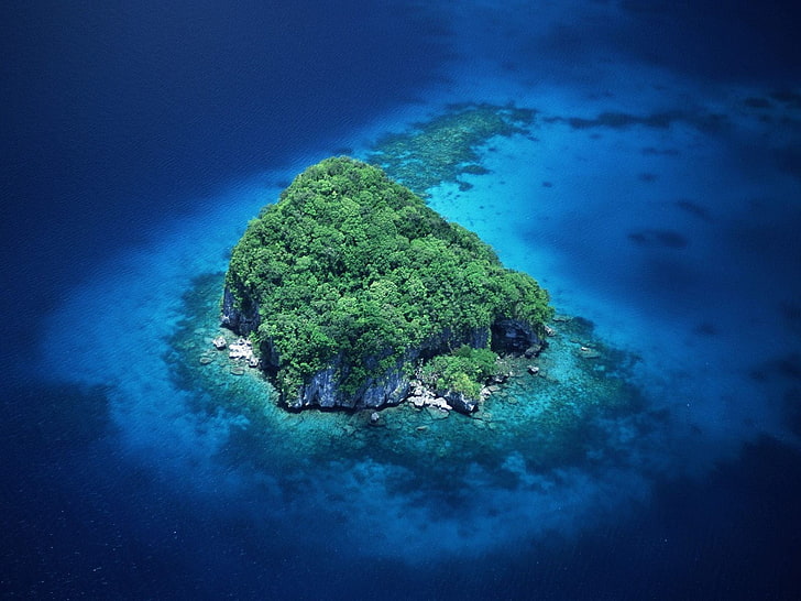 Fortnite map, island, sea, water, blue, nature, beauty in nature, HD wallpaper