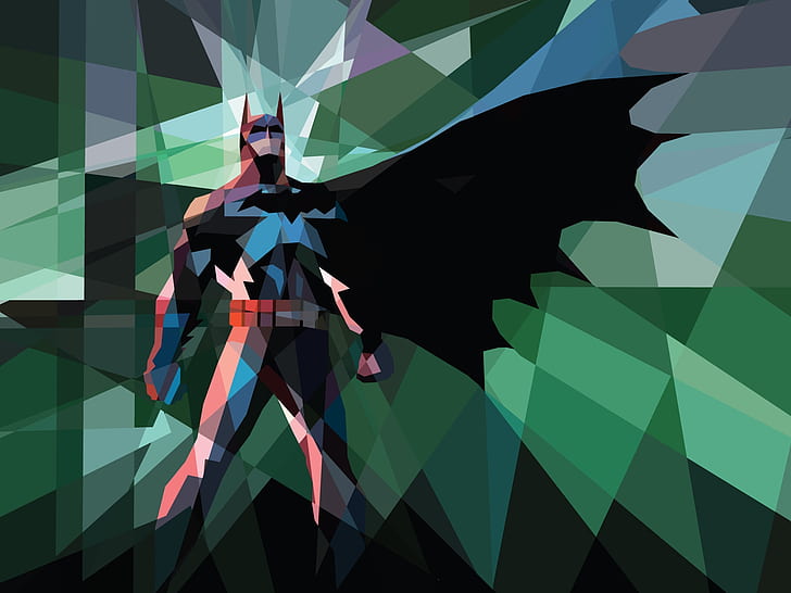 batman, lowpoly, artwork, Others, HD wallpaper