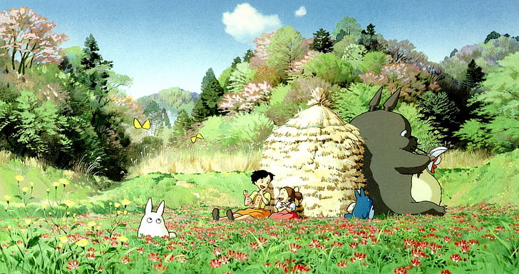 anime, Studio Ghibli, My Neighbor Totoro, plant, tree, nature, HD wallpaper