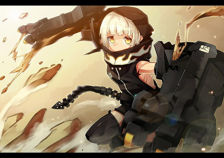 Anime Girls, Strength (Black Rock Shooter), HD wallpaper