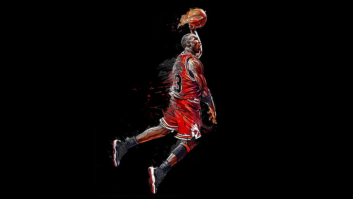 4K, Basketball player, Chicago Bulls, Michael Jordan