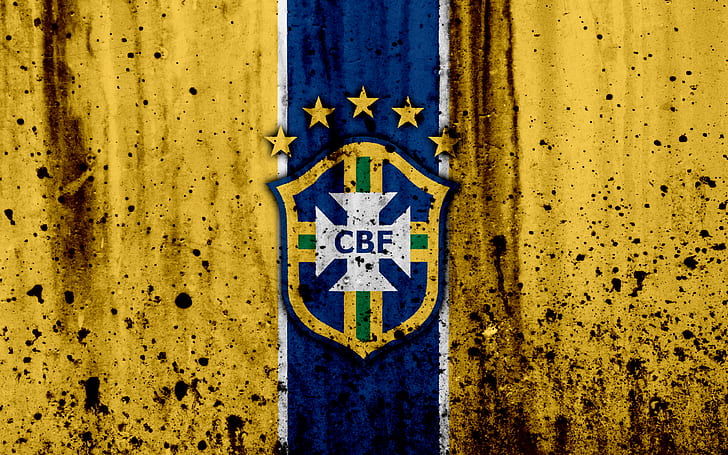 Soccer, Brazil National Football Team, Emblem, Logo, HD wallpaper
