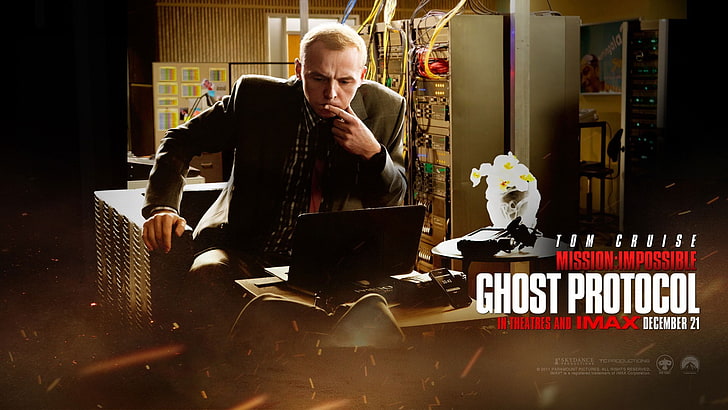movies, Mission Impossible Ghost Protocol, Simon Pegg, men, HD wallpaper