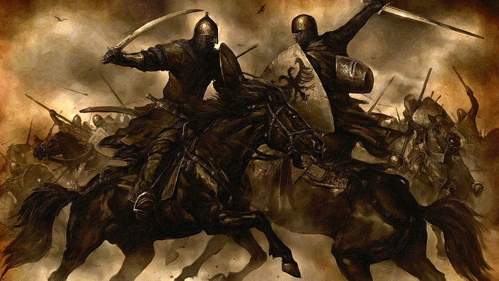 photo of horse and soldiers, Mount &amp; Blade, indoors, creativity, HD wallpaper
