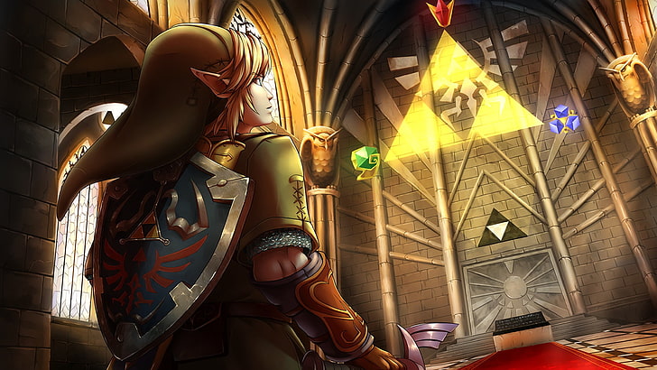 Link, The Legend of Zelda, Triforce, Ocarina of Time, The Legend of Zelda: Ocarina of Time, HD wallpaper