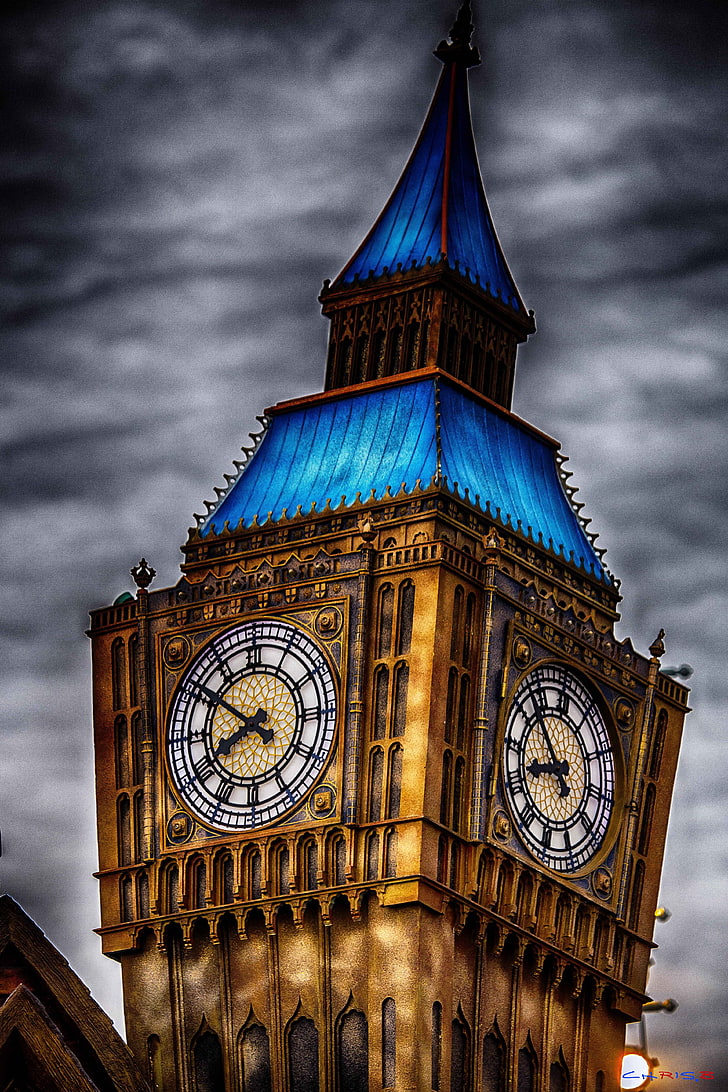 Big Ben, London, HDR, clocktowers, Disney, Euro Disney, architecture, HD wallpaper