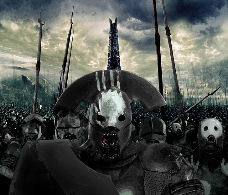 gray knights wallpaper, Isengard, The Lord of the Rings, uruk-hai, HD wallpaper