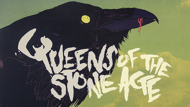 music queens of the stone age raven, no people, art and craft