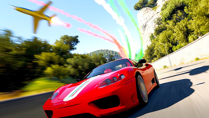 Ferrari Challenge Stradale, Forza Horizon 2, jets, video games
