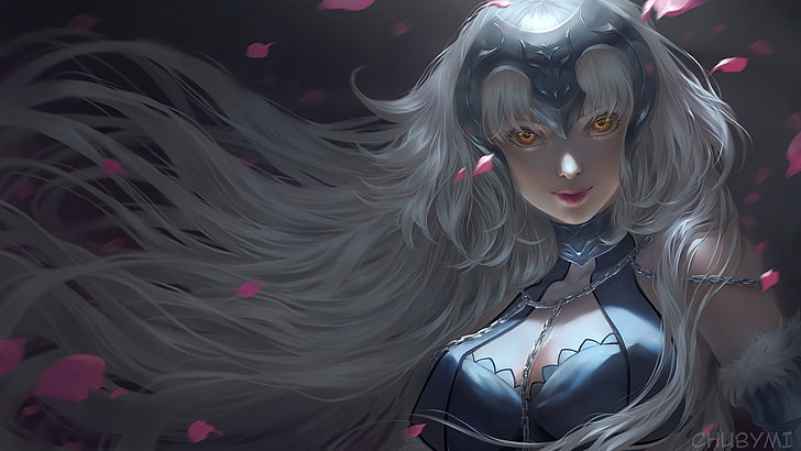 female character illustration, Fate/Grand Order, Jeanne d'arc alter, HD wallpaper