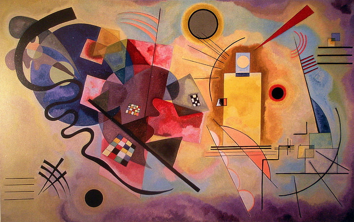 artwork wassily kandinsky painting classic art colorful, art and craft