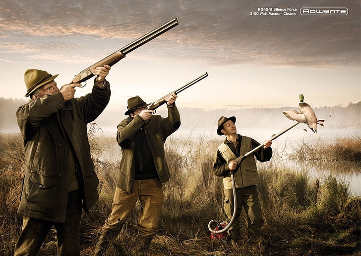 HD wallpaper: ducks hunter funny