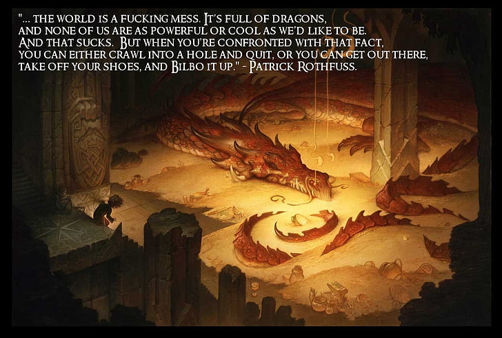 dragon, quote, Smaug, The Hobbit, The Lord Of The Rings, art and craft