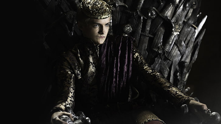 untitled, Game of Thrones, crown, Joffrey Baratheon, Iron Throne, HD wallpaper