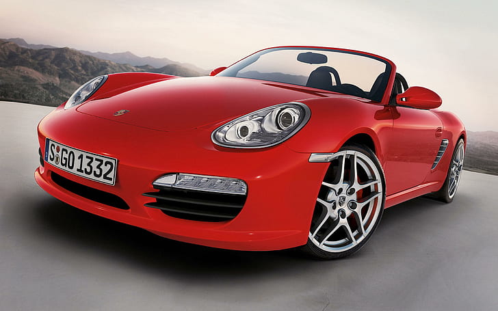 Porsche Boxster S HD Widescreen, red luxury car, cars, HD wallpaper