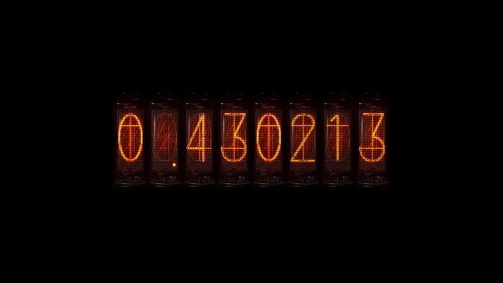 Steins;Gate, anime, time travel, Divergence Meter, Nixie Tubes, HD wallpaper