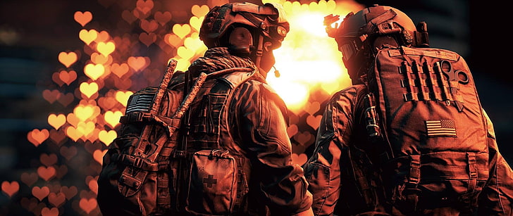 gra ybackpack, Battlefield 4, Medic, mask, soldier, helmet, armor, HD wallpaper