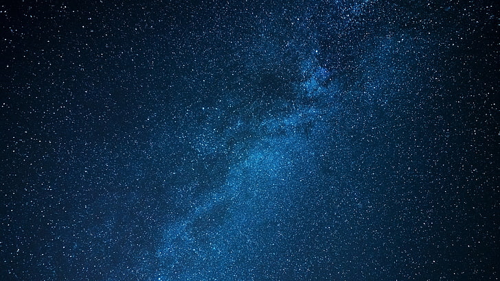 Sky, stars, texture, skin, blue, astronomy, space, star - space, HD wallpaper