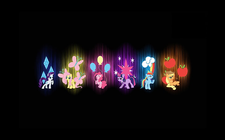 My Little Ponies illustration, My Little Pony, digital art, Rarity, HD wallpaper