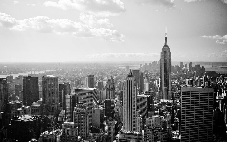 Empire State, New York, building, cityscape, New York City, Empire State Building, HD wallpaper