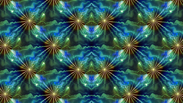 abstract, fractal, pattern, symmetry, digital art, backgrounds, HD wallpaper