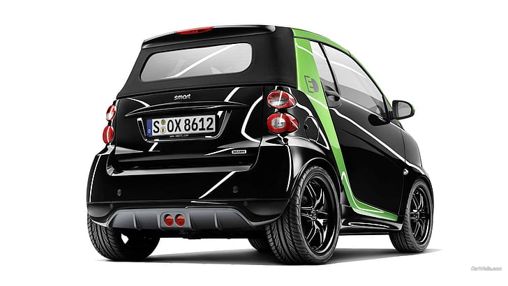 car, Smart Brabus, electric car, HD wallpaper
