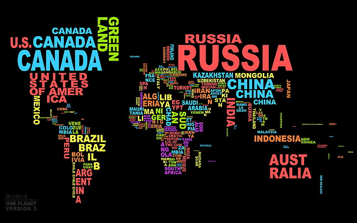 word cloud wallpaper, map, countries, black, world, word clouds