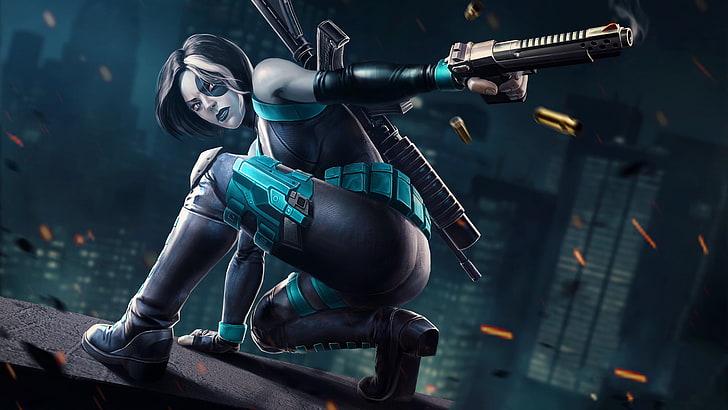 marvel contest of champions, games, hd, domino, holding, people, HD wallpaper