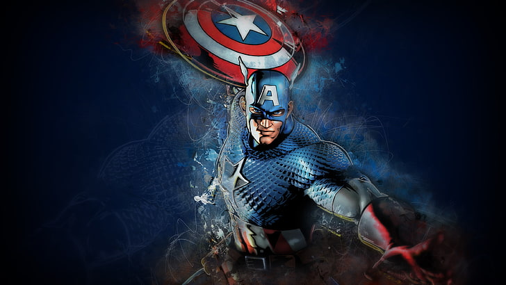 hero, comics, artwork, Captain America, Marvel vs. Capcom 3: Fate of Two Worlds, HD wallpaper