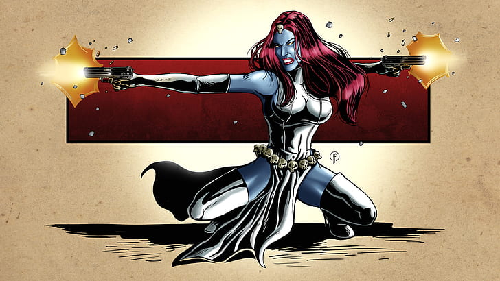 Mystique X-Men Marvel HD, cartoon/comic