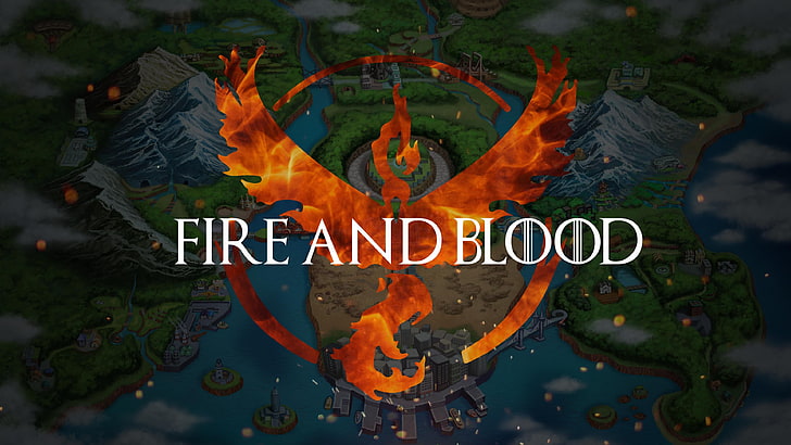 Fire and Blood digital wallpaper, Pokémon, Pokemon Go, Team Valor