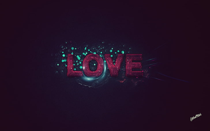 love text overlay, romantic, abstract, simple background, typography