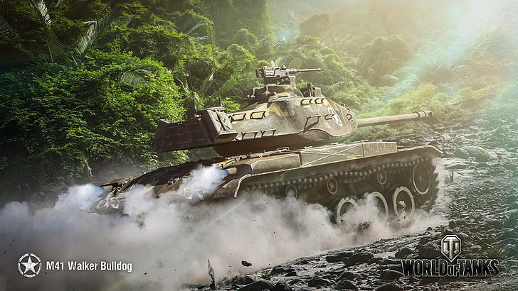 WoT, World of Tanks, Wargaming, M41 Walker Bulldog, American tank HD wallpaper