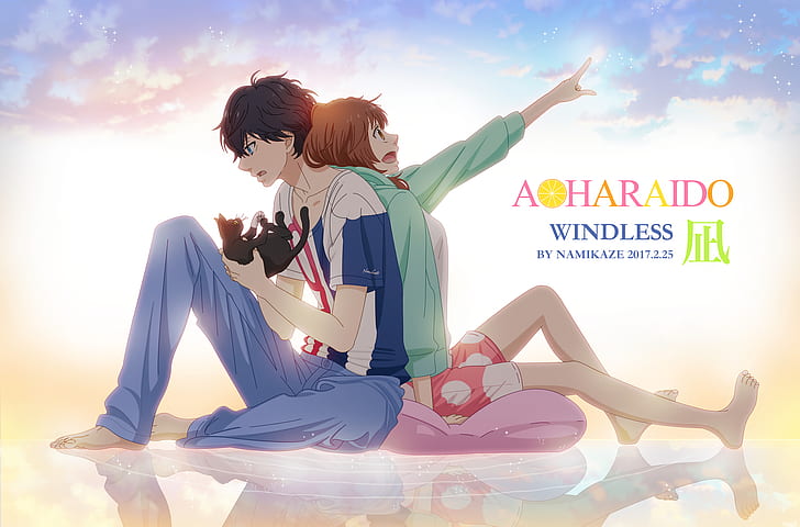 Anime Ao Haru Ride HD Wallpaper by Kohaku-Art