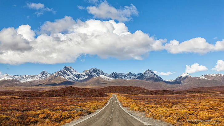Denali Highway in Autumn, Alaska, National Parks, HD wallpaper