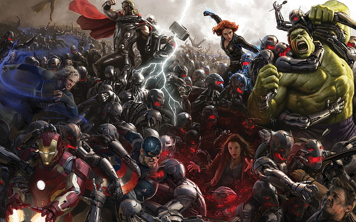 Marvel The Avengers characters illustration, Avengers: Age of Ultron