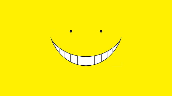 HD wallpaper: ansatsu kyoushitsu anime assassination classroom, yellow,  anthropomorphic smiley face | Wallpaper Flare