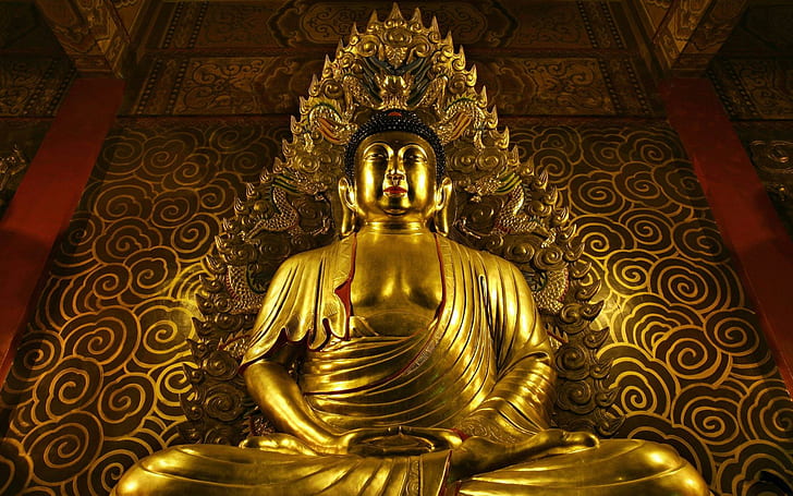 Buddha Statue, architecture, monuments, beautiful, animals, HD wallpaper